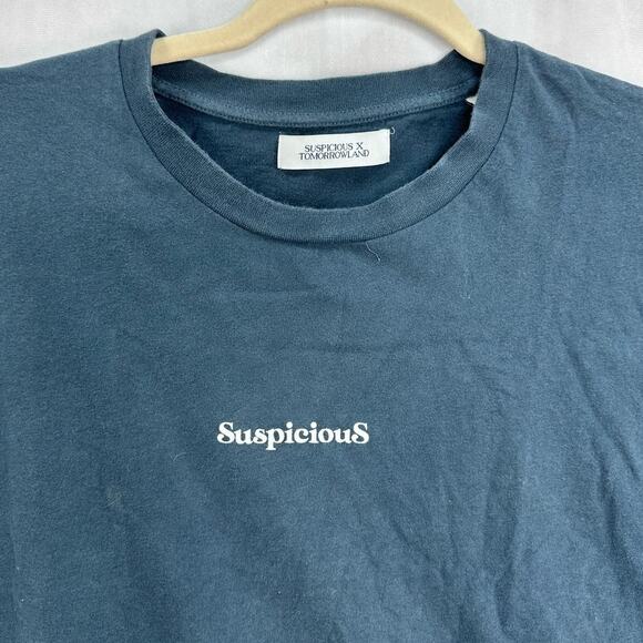 Tomorrowland x Suspicious Antwerp Oversized Tee – Navy Blue – Size Medium - Picture 3 of 8